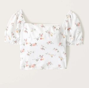 Abercrombie square neck floral top